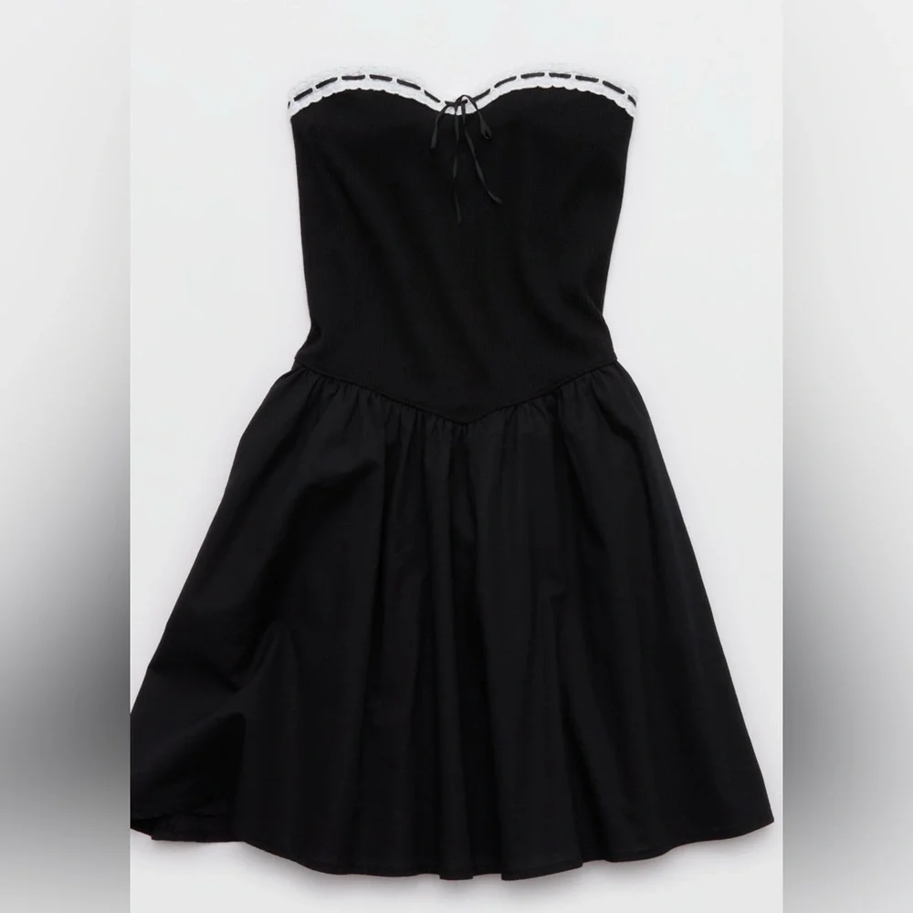 Aerie•Aerie Strapless At The Barre Mini Dress•Size S•NWOT - Picture 3 of 5